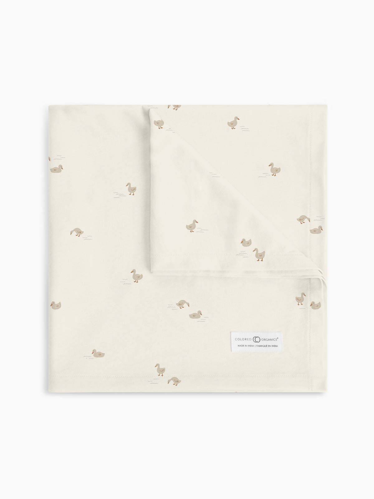 Swaddle Blanket | Duck / Oat + Chai  KENDI by Colored Organics Swaddle Blanket | Duck / Oat + Chai | Colored Organics®