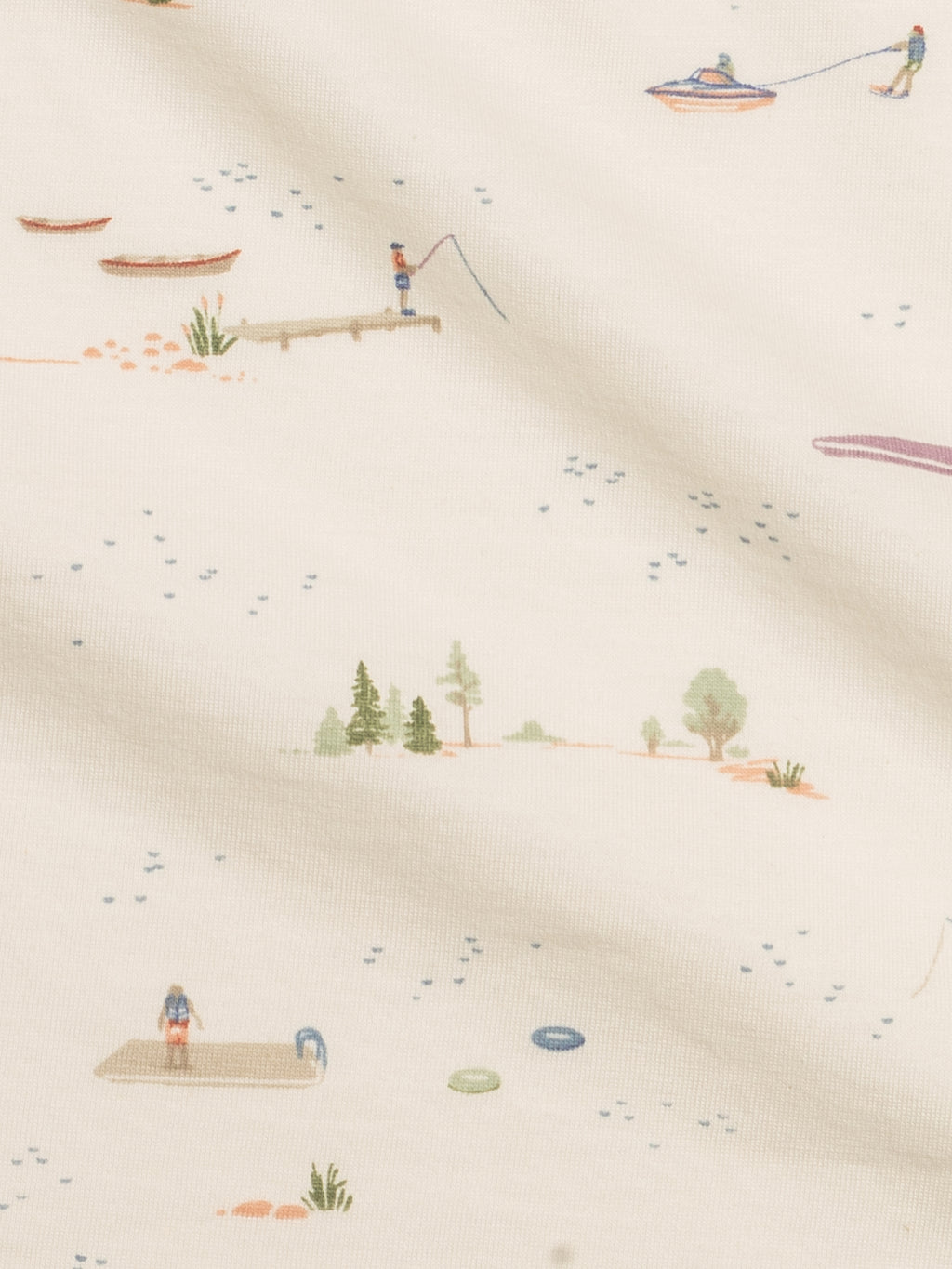 Swaddle Blanket - Lake / Barn + Mint Sale : Baby : Accessories : Swaddle Blankets : Nursery : Bedding : Blankets Kendi PRE ORDER Swaddle Blanket - Lake / Barn | Colored Organics®