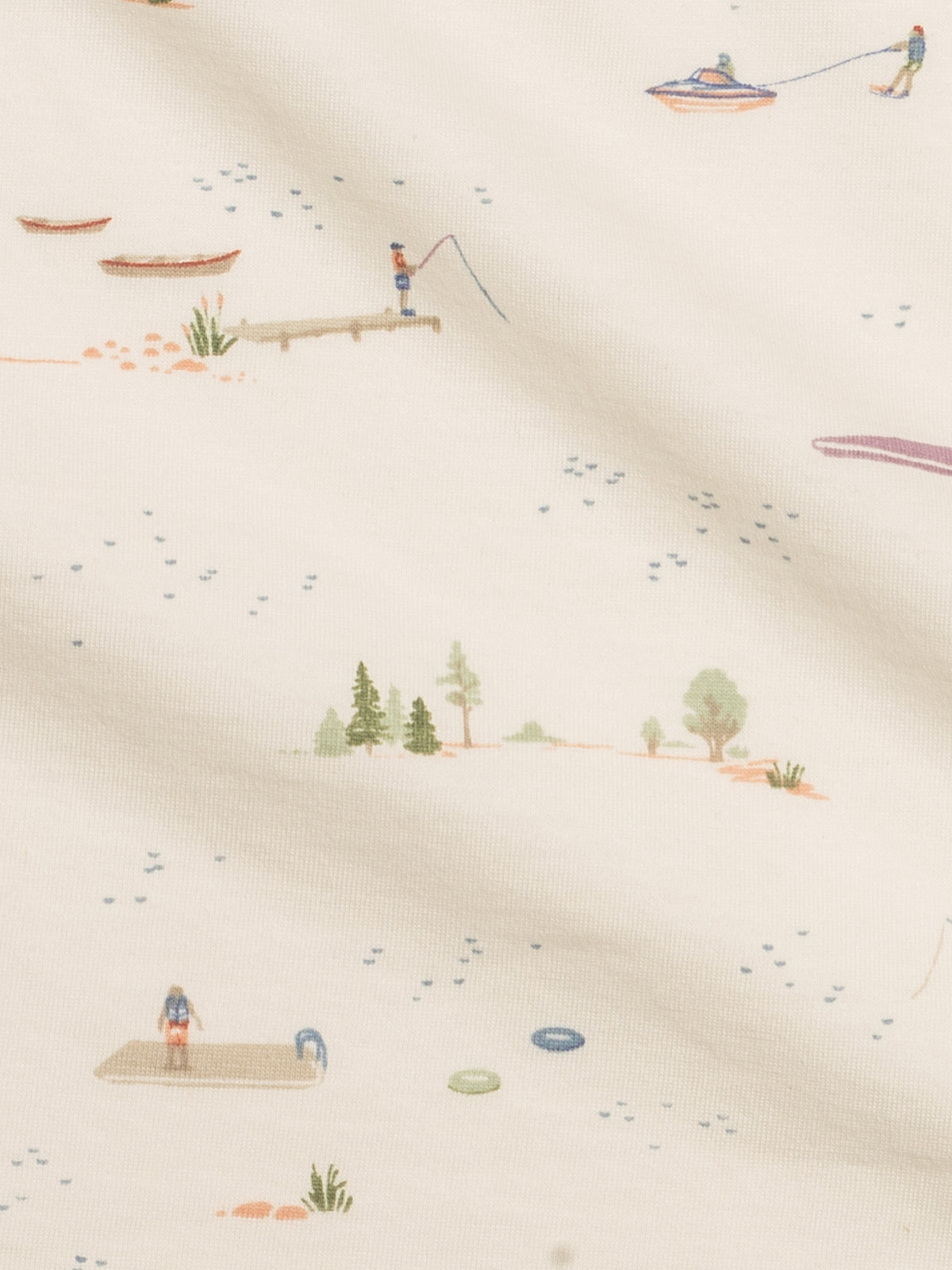 Swaddle Blanket - Lake / Barn + Mint Sale : Baby : Accessories : Swaddle Blankets : Nursery : Bedding : Blankets Kendi PRE ORDER Swaddle Blanket - Lake / Barn | Colored Organics®