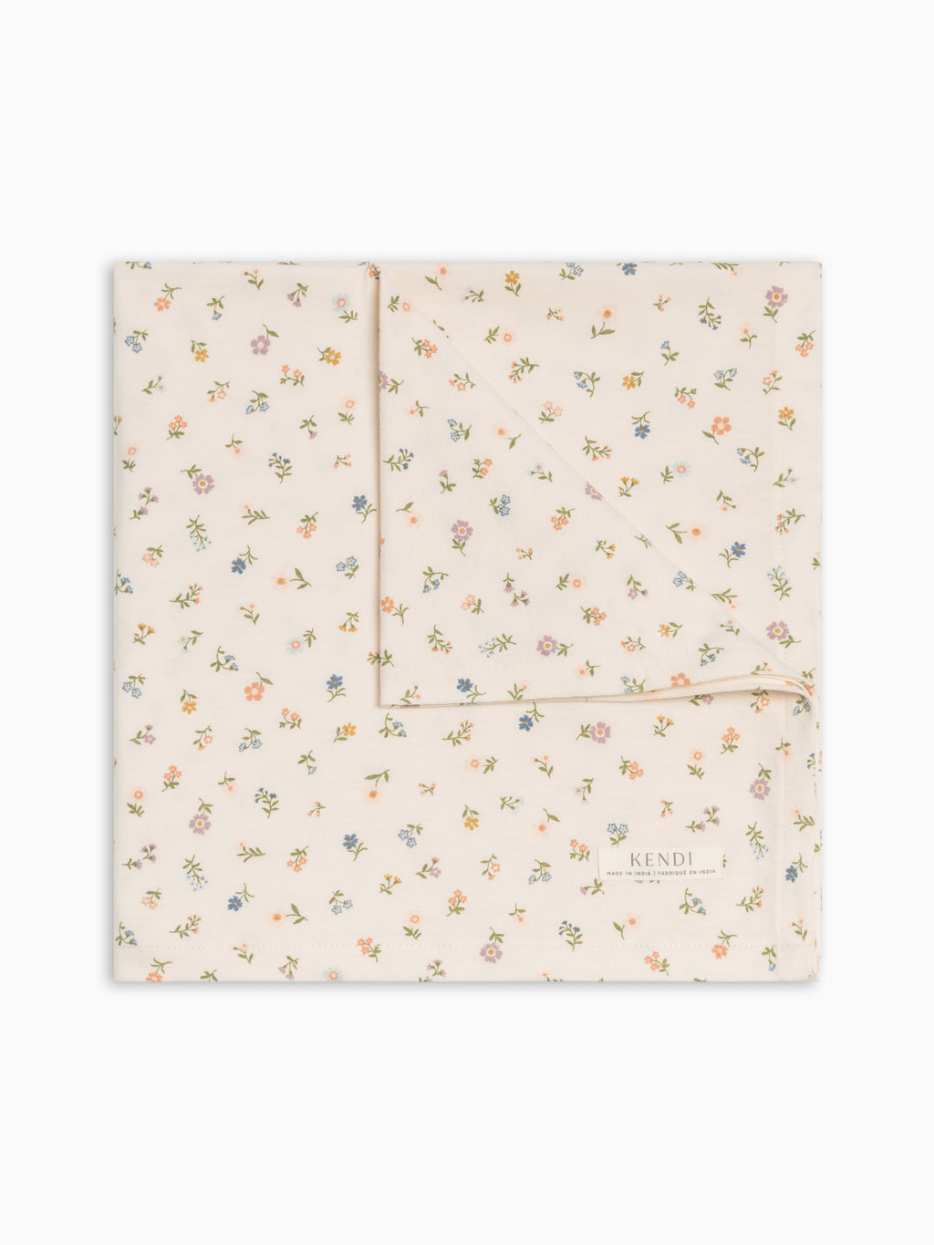 Swaddle Blanket - Petaline Floral / Fog + Fern Baby : Accessories : Swaddle Blankets : Nursery : Bedding : Blankets Kendi Swaddle Blanket - Petaline Floral / Fog | Colored Organics®