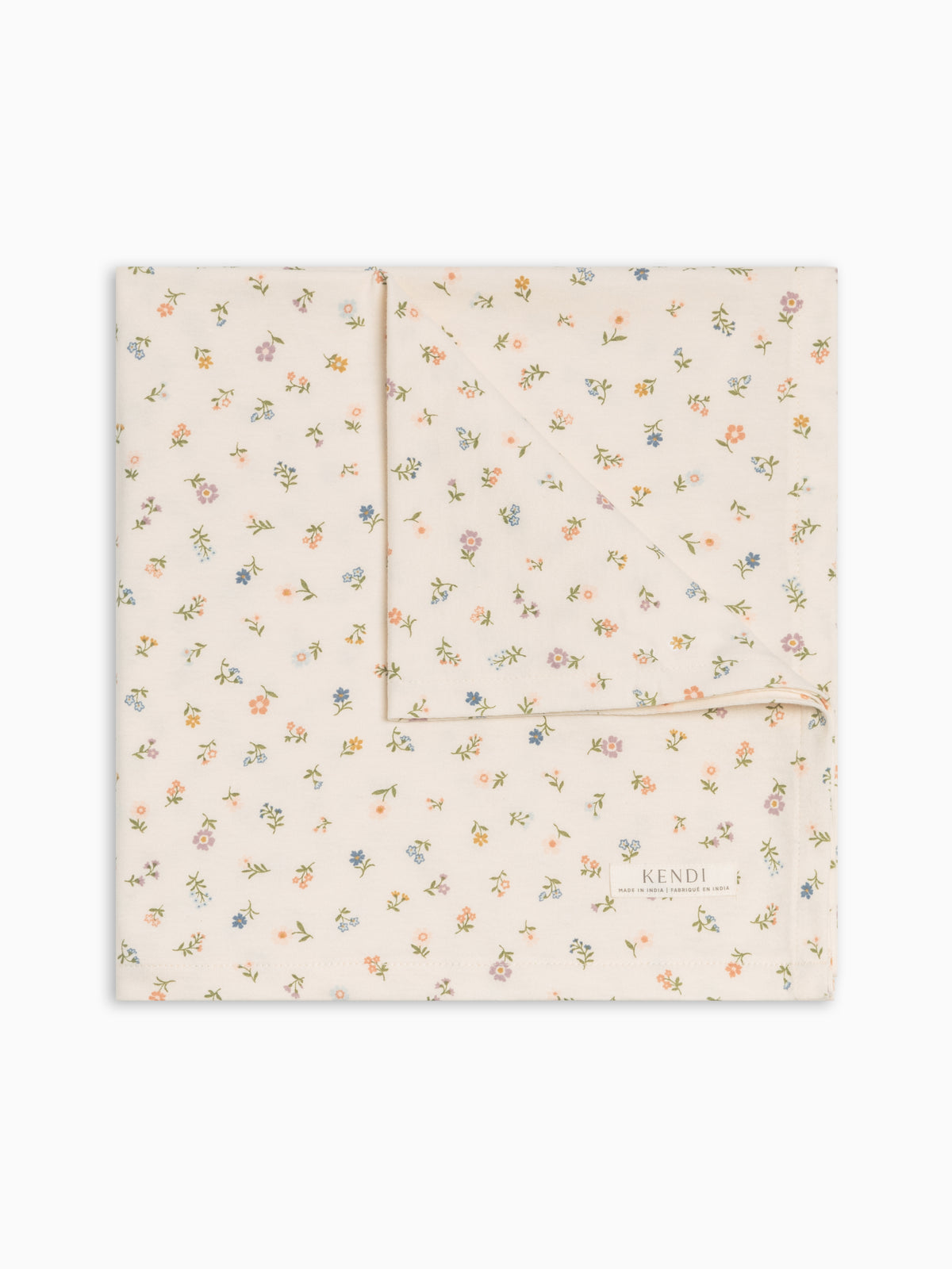 Swaddle Blanket - Petaline Floral / Fog + Fern Baby : Accessories : Swaddle Blankets : Nursery : Bedding : Blankets Kendi Swaddle Blanket - Petaline Floral / Fog | Colored Organics®
