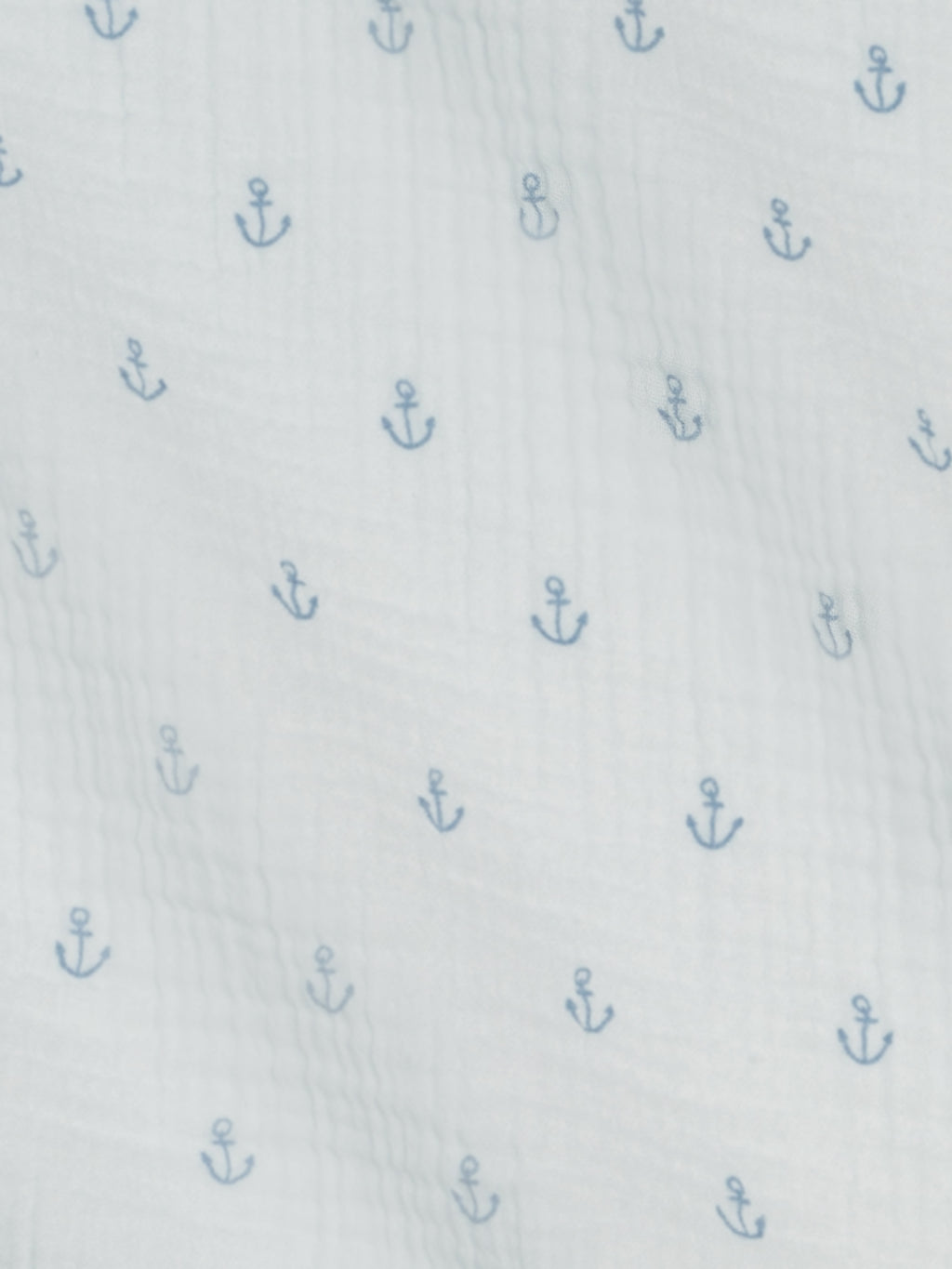 Muslin Swaddle Blanket - Anchor / Powder + Sea Baby : Accessories : Swaddle Blankets : Nursery : Blankets KENDI by Colored Organics Muslin Swaddle Blanket - Anchor / | Colored Organics®