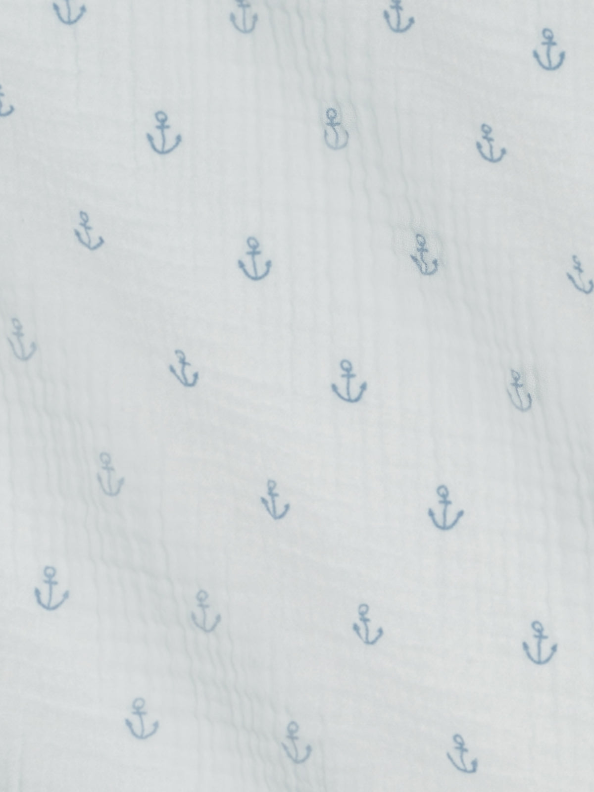 Muslin Swaddle Blanket - Anchor / Powder + Sea Baby : Accessories : Swaddle Blankets : Nursery : Blankets KENDI by Colored Organics Muslin Swaddle Blanket - Anchor / | Colored Organics®
