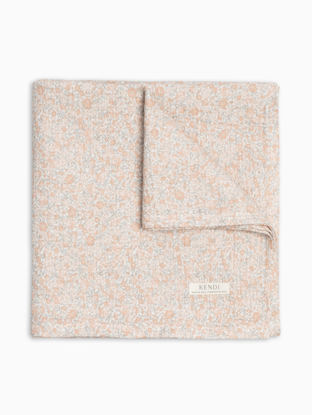 Muslin Swaddle Blanket - Belmont Floral / Shell + Powder Baby : Accessories : Swaddle Blankets : Nursery : Blankets KENDI by Colored Organics Muslin Swaddle Blanket - Belmont Floral | Colored Organics®