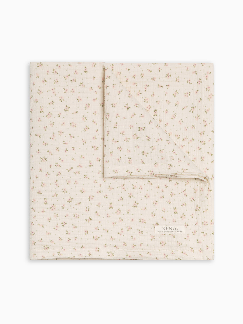 Muslin Swaddle Blanket - Camellia Floral / Shell + Fern Baby : Accessories : Swaddle Blankets : Nursery : Blankets Kendi Muslin Swaddle Blanket - Camellia | Colored Organics®