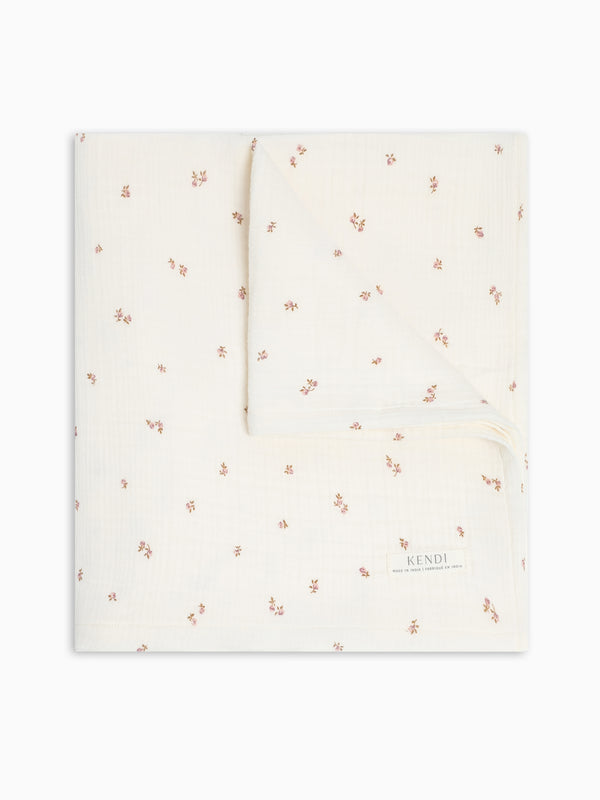 Muslin Swaddle Blanket - Etta Floral