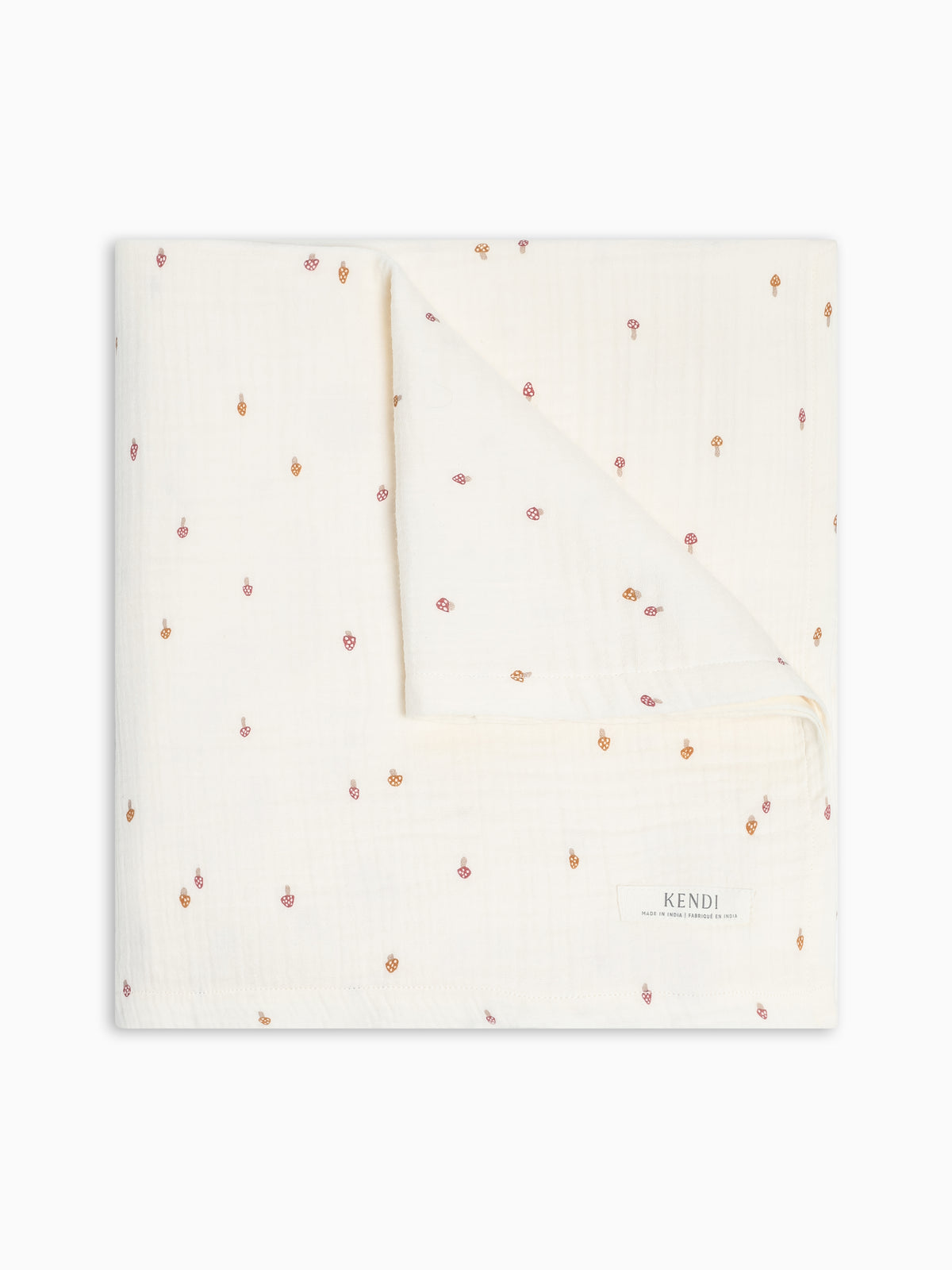 Muslin Swaddle Blanket - Mushroom Baby : Accessories : Swaddle Blankets : Nursery : Blankets KENDI by Colored Organics Muslin Swaddle Blanket | Colored Organics®