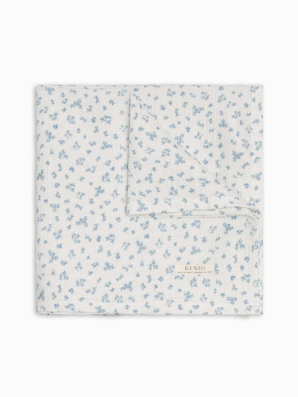 Muslin Swaddle Blanket - Rosebay Floral / Coconut + Sea Baby : Accessories : Swaddle Blankets : Nursery : Blankets KENDI by Colored Organics Muslin Swaddle Blanket - Rosebay Floral | Colored Organics®
