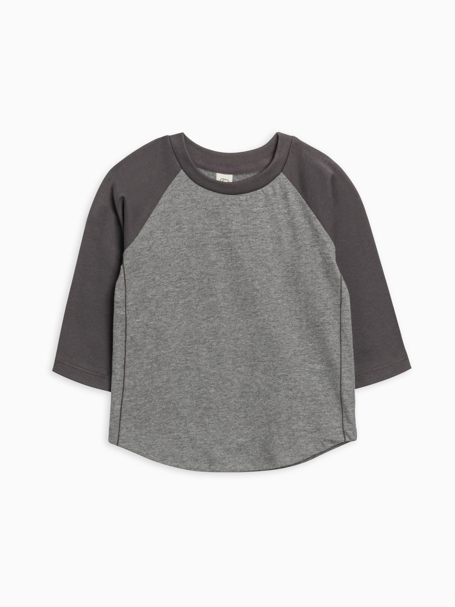 Louie Baseball Tee Baby-Kids : Tops : Tees : Long Sleeves Colored Organics Organic Cotton Baby and Kids Louie Baseball Tee