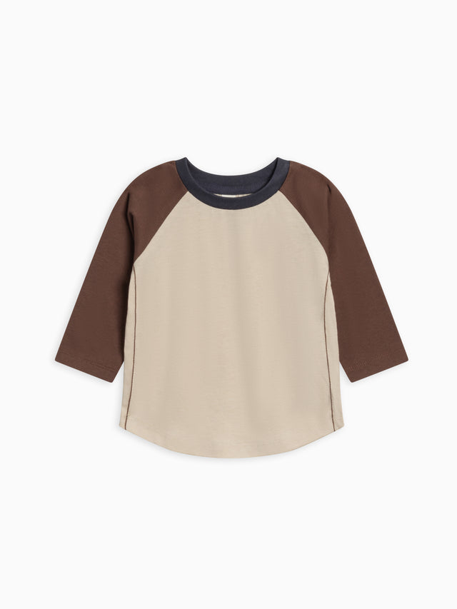Louie Baseball Tee Sale :Baby-Kids :Tops :Tees :Long Sleeves Colored Organics Organic Cotton Baby and Kids Louie Baseball Tee