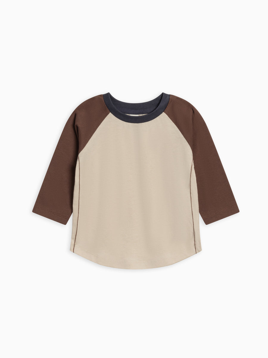 Louie Baseball Tee Sale :Baby-Kids :Tops :Tees :Long Sleeves Colored Organics Organic Cotton Baby and Kids Louie Baseball Tee