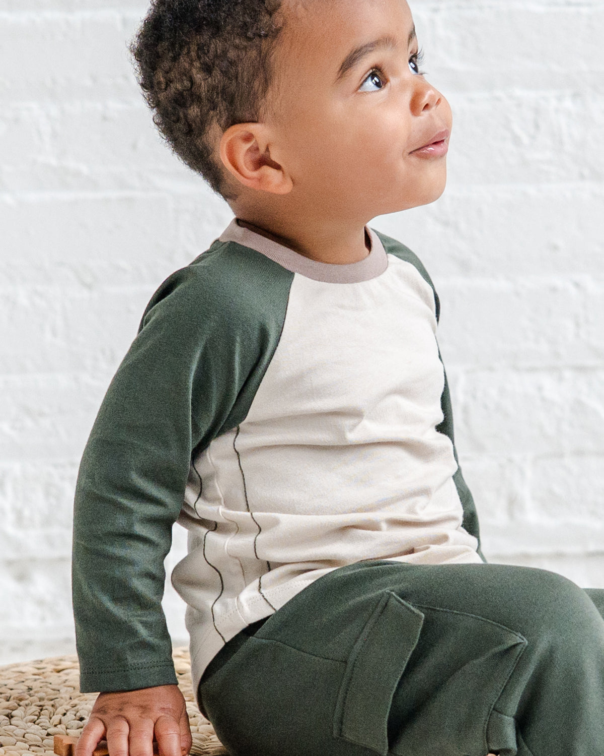 Louie Baseball Tee Sale : Baby-Kids : Tops : Tees : Long Sleeves Colored Organics Louie Baseball Tee for Babies and Kids | Colored Organics®
