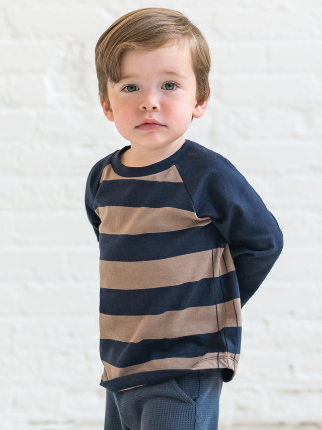 Louie Baseball Tee Sale :Baby-Kids :Tops :Tees :Long Sleeves Colored Organics Organic Cotton Baby and Kids Louie Baseball Tee