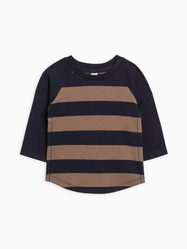 Louie Baseball Tee Sale :Baby-Kids :Tops :Tees :Long Sleeves Colored Organics Organic Cotton Baby and Kids Louie Baseball Tee