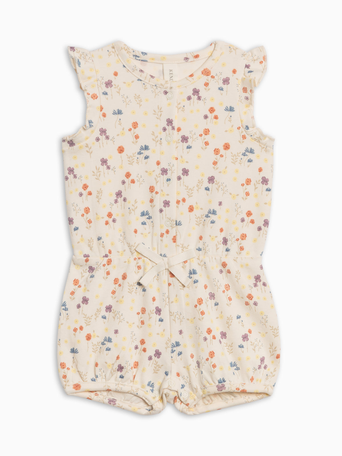 Amelia Romper - Margot Floral / Barn + Sea Sale : Baby : One Pieces : Rompers : Short Sleeves Kendi PRE ORDER Amelia Romper - Margot Floral | Colored Organics®