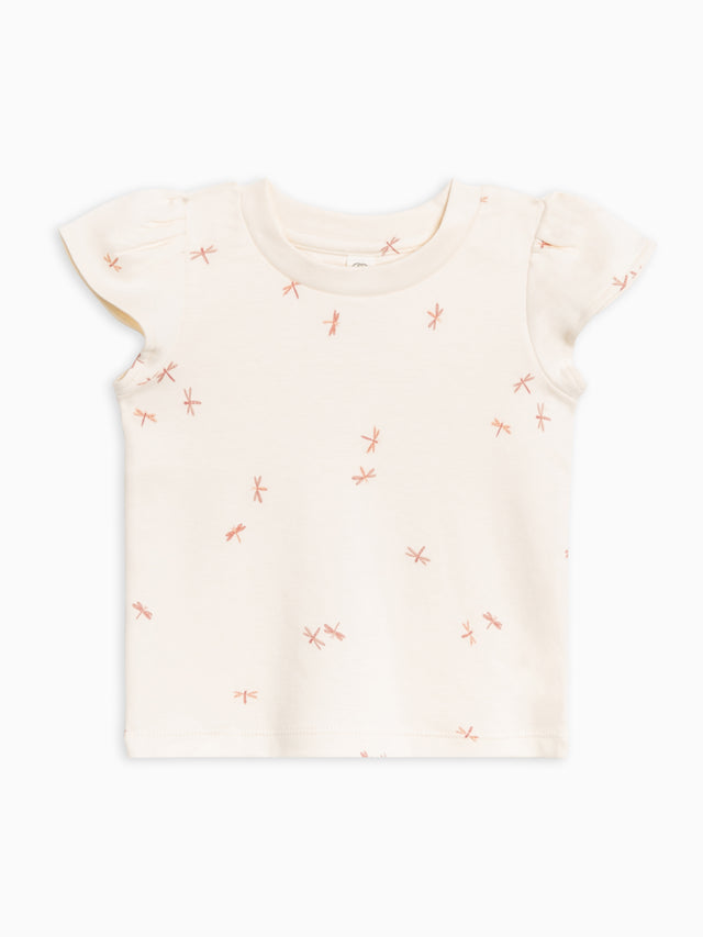 Pearl Petal Sleeve Tee Baby-Kids : Tops : Short Sleeve Colored Organics Organic Cotton Baby & Kids Pearl Petal Sleeve Tee