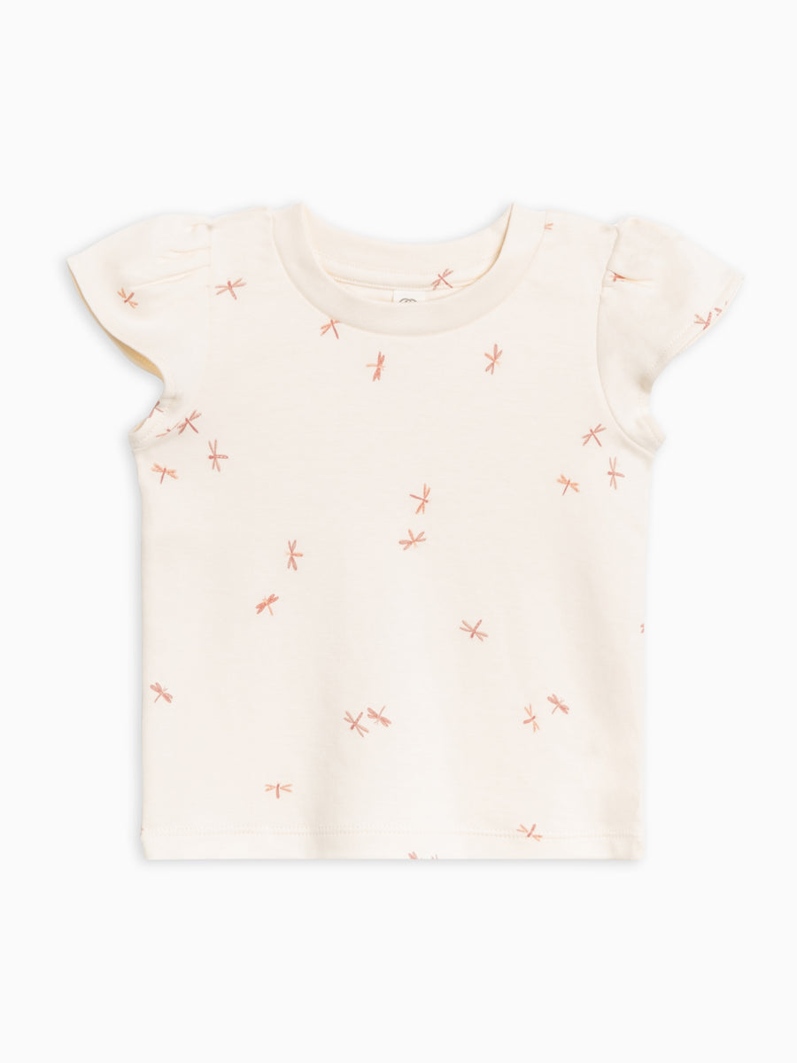 Pearl Petal Sleeve Tee Baby-Kids : Tops : Short Sleeve Colored Organics Organic Cotton Baby & Kids Pearl Petal Sleeve Tee