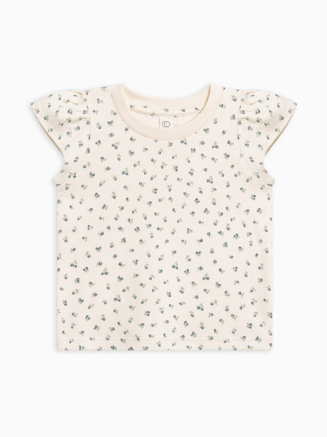 Pearl Petal Sleeve Tee Baby-Kids : Tops : Tees : Short Sleeves Colored Organics Organic Cotton Baby & Kids Pearl Petal Sleeve Tee