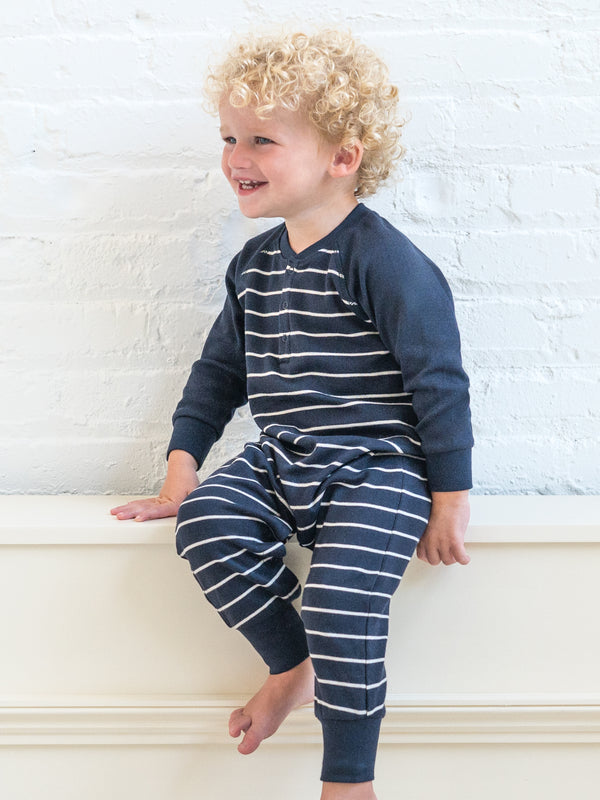Brix Henley Romper Sale : Baby : One Pieces : Rompers : Long Sleeves Colored Organics Organic Cotton Brix Henley Romper