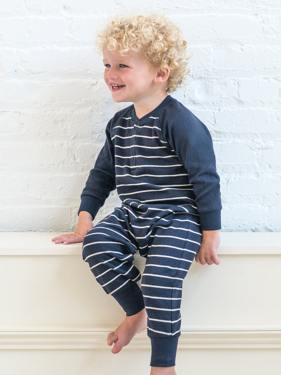 Brix Henley Romper Sale : Baby : One Pieces : Rompers : Long Sleeves Colored Organics Organic Cotton Brix Henley Romper