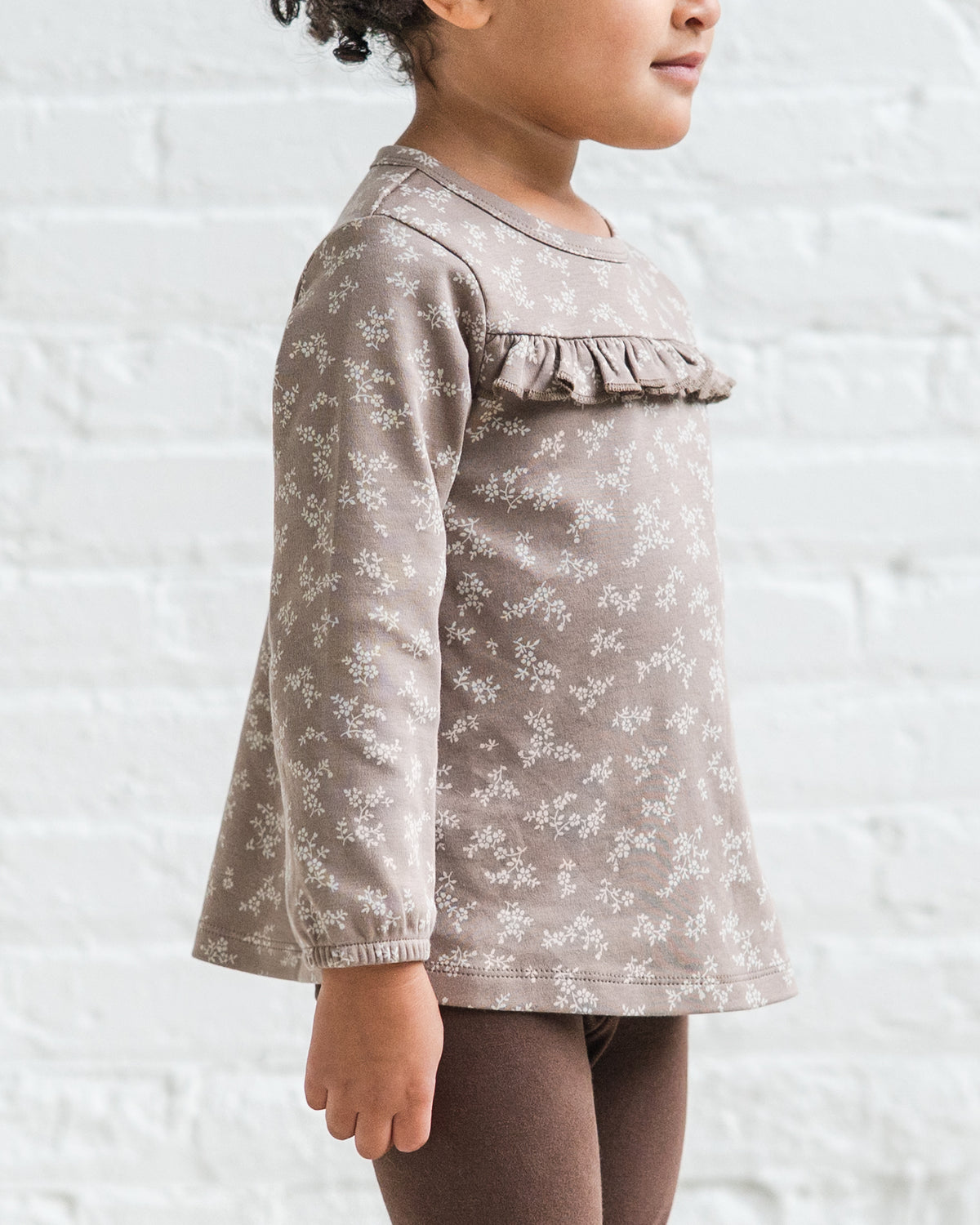 Sorren Ruffle Long Sleeve Top Sale : Baby-Kids : Tops : Shirts : Long Sleeves Colored Organics Sorren Ruffle Long Sleeve Top for Baby | Colored Organics®