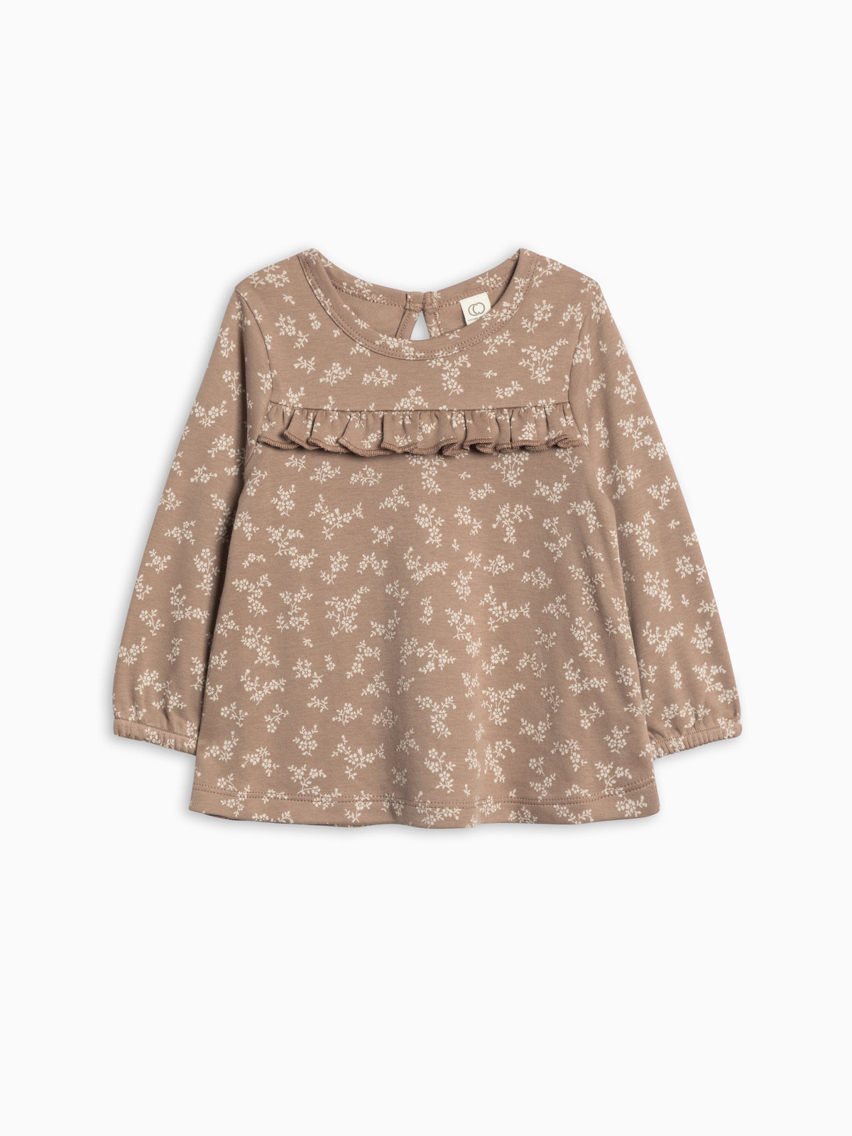 Sorren Ruffle Long Sleeve Top Sale : Baby-Kids : Tops : Shirts : Long Sleeves Colored Organics Sorren Ruffle Long Sleeve Top for Baby | Colored Organics®