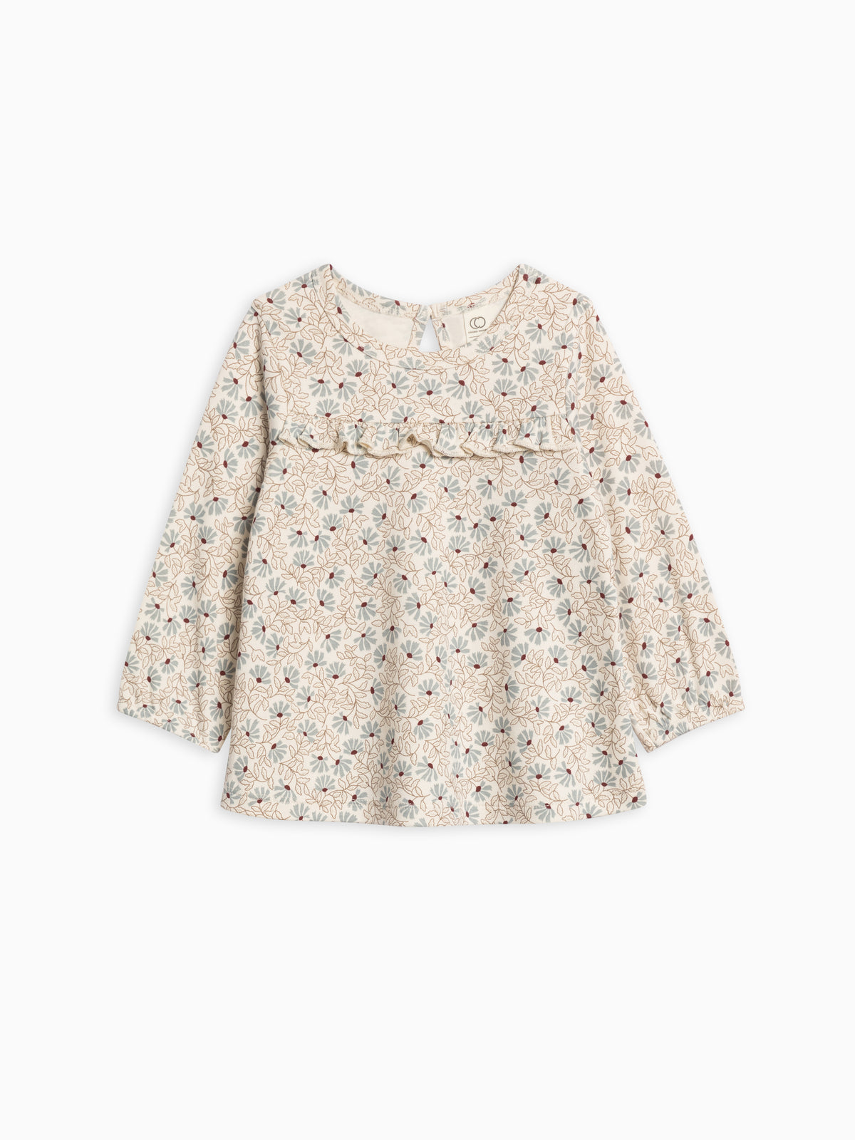 Sorren Ruffle Long Sleeve Top Sale : Baby-Kids : Tops : Shirts : Long Sleeves Colored Organics Sorren Ruffle Long Sleeve Top for Baby | Colored Organics®