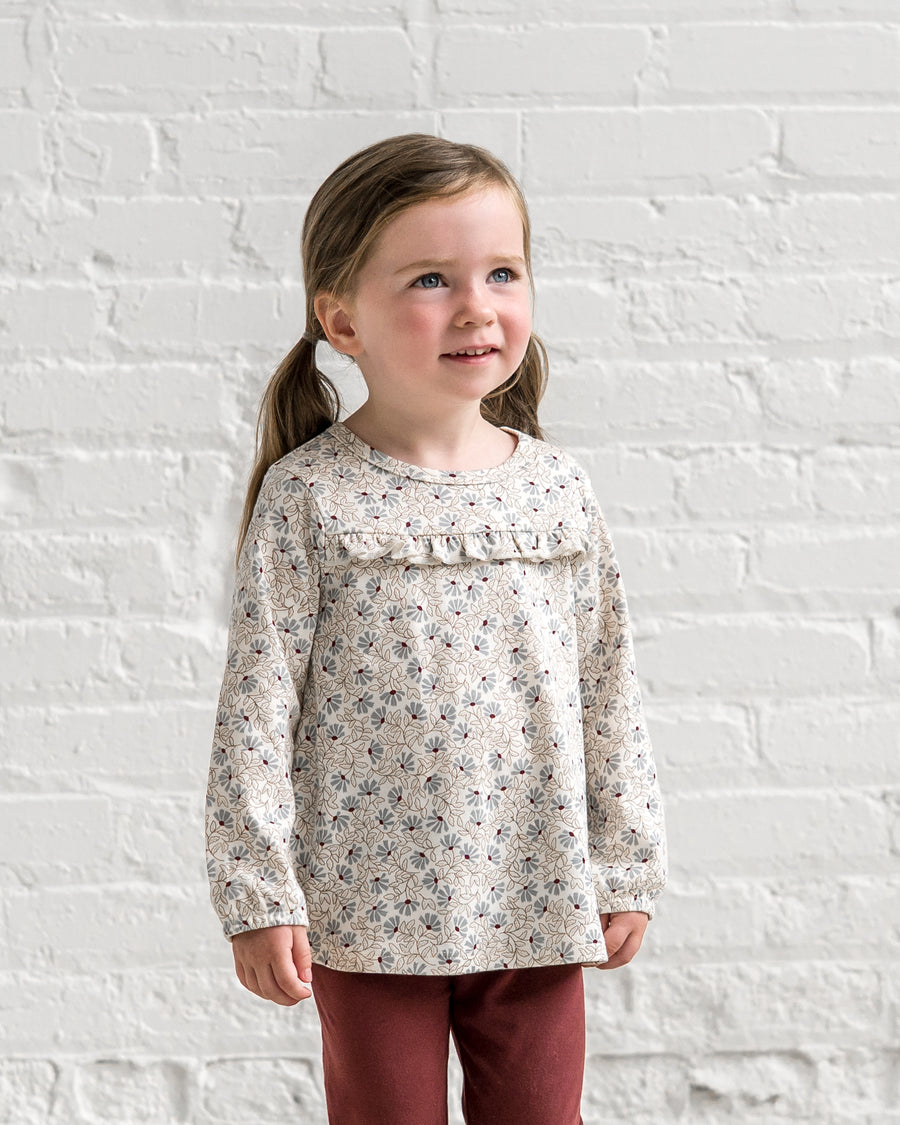 Sorren Ruffle Long Sleeve Top
