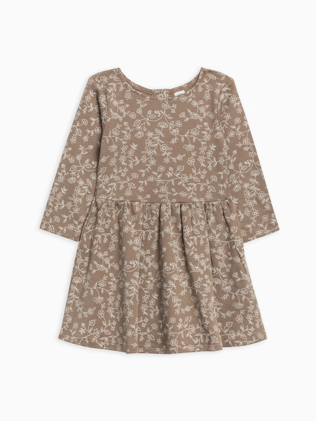 Stella Long Sleeve Swing Dress Sale :Baby-Kids :Dresses :Long Sleeves Colored Organics Organic Cotton Baby and Kids Stella Long Sleeve Swing Dress