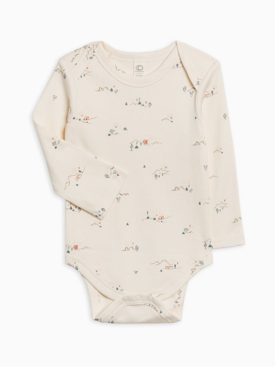 River Bodysuit Sale : Baby : One Pieces : Bodysuits : Long Sleeves Colored Organics Organic Cotton River Long Sleeve Bodysuit for Newborn and Baby - Girl & Boy 