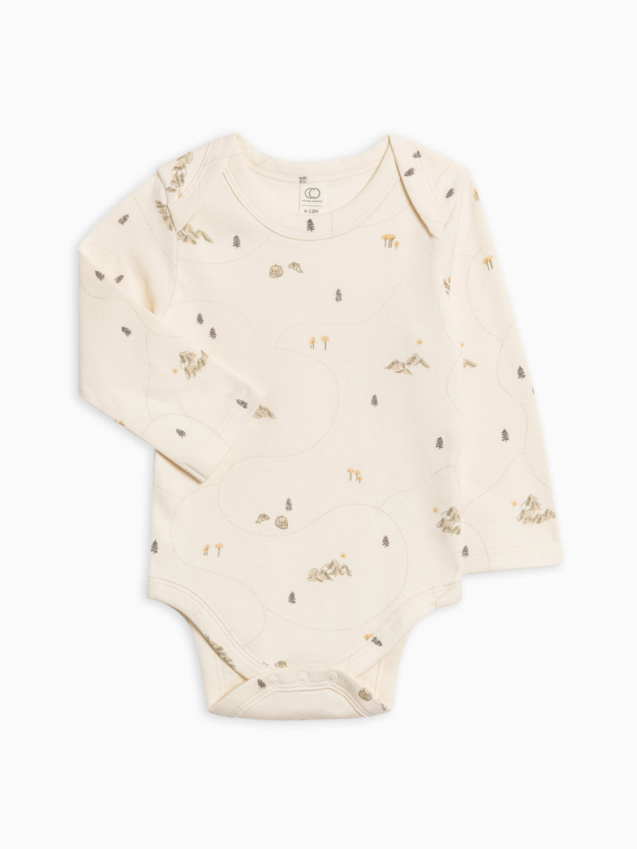 River Bodysuit Baby : One Pieces : Bodysuits : Long Sleeves Colored Organics Organic Cotton River Long Sleeve Bodysuit for Newborn and Baby - Girl & Boy 