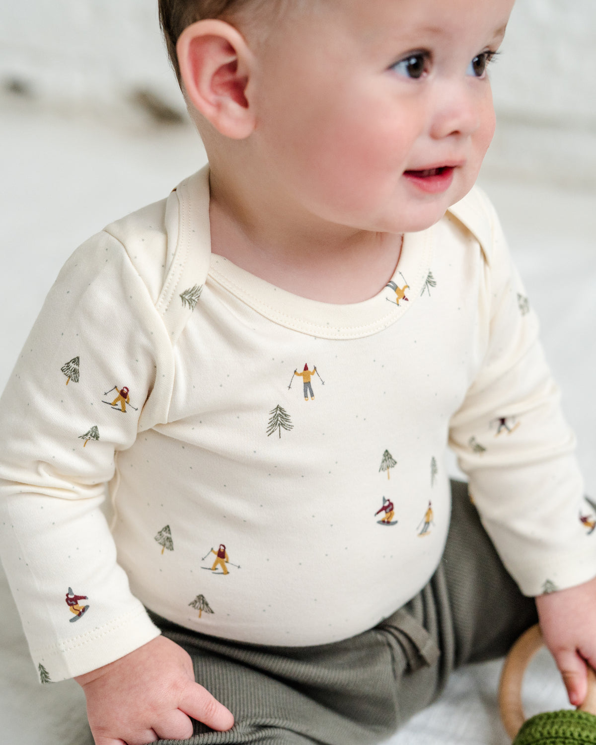 River Bodysuit Sale : Baby : One Pieces : Bodysuits : Long Sleeves Colored Organics River Bodysuit for Babies and Kids | Colored Organics®