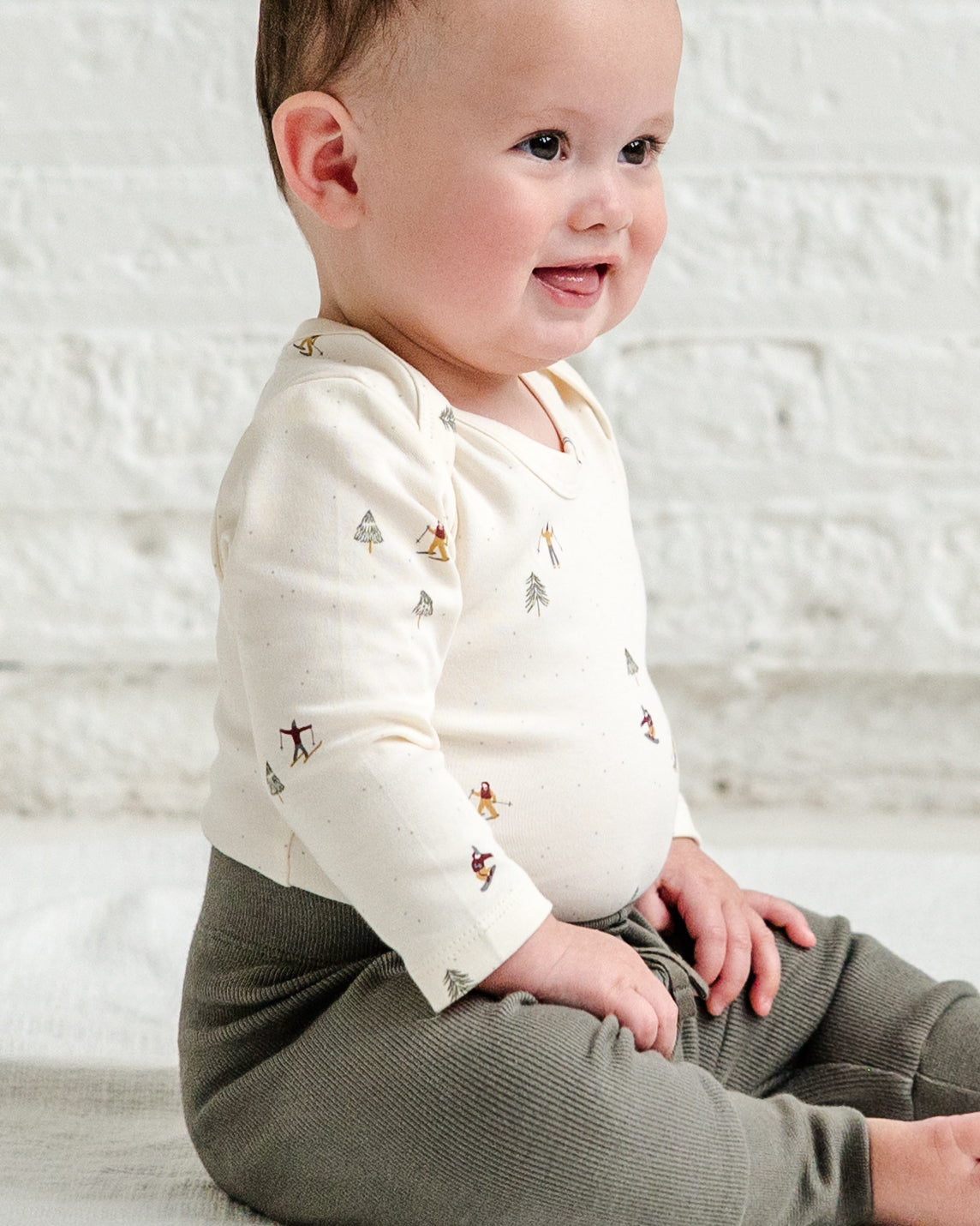 River Bodysuit Sale : Baby : One Pieces : Bodysuits : Long Sleeves Colored Organics River Bodysuit for Babies and Kids | Colored Organics®