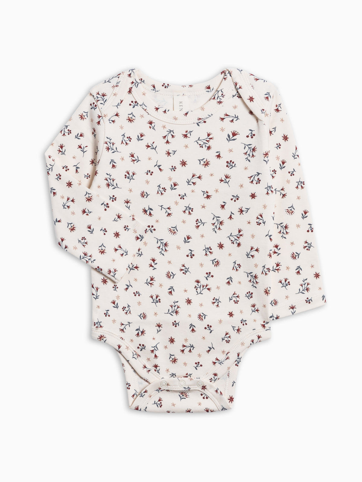 PRE ORDER River Bodysuit - Cassia Floral Baby : One Pieces : Bodysuits : Long Sleeves KENDI by Colored Organics River Bodysuit for Babies | Colored Organics®