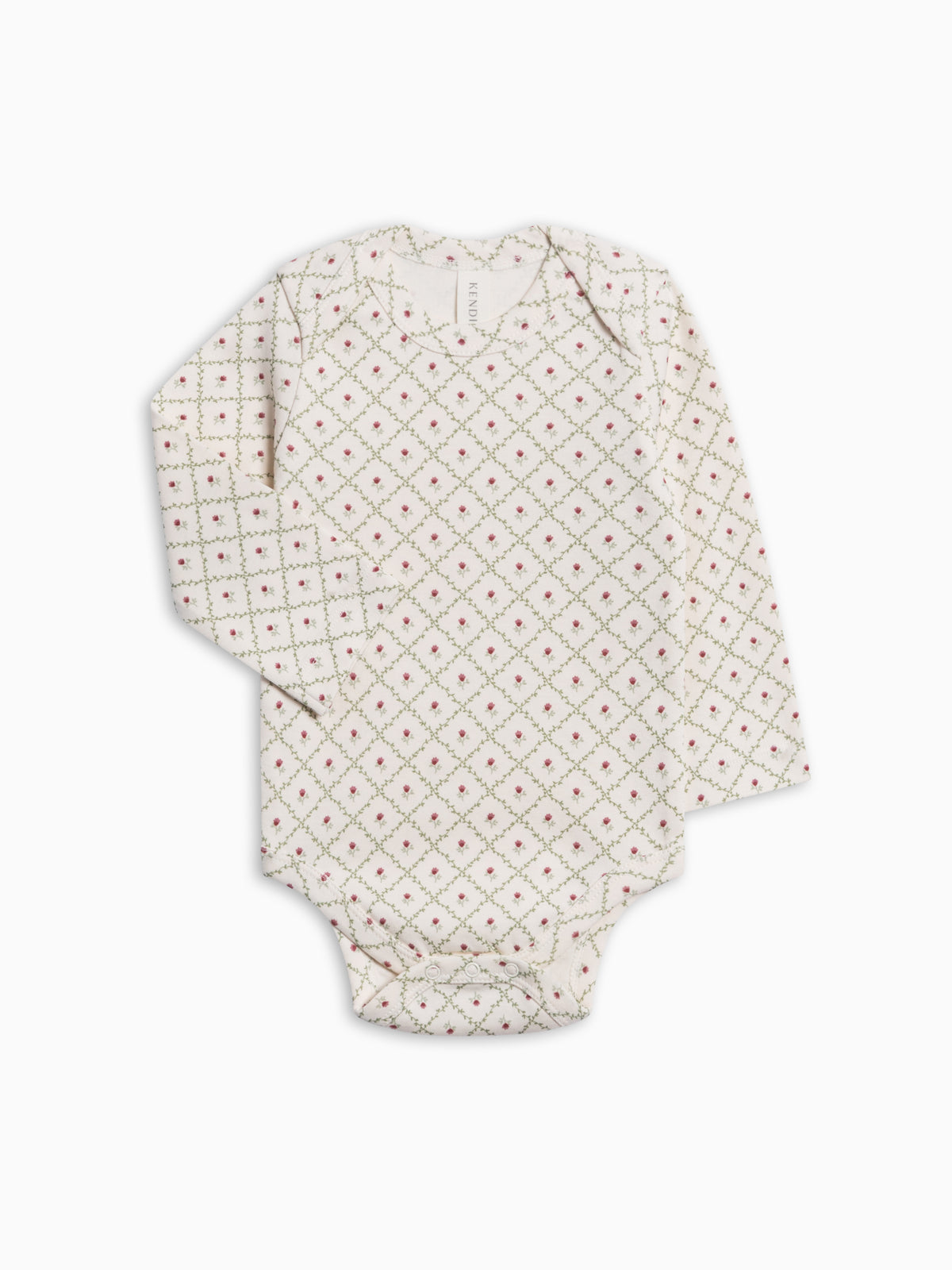 Organic Infant Girl Winter Bodysuit and Pant Set