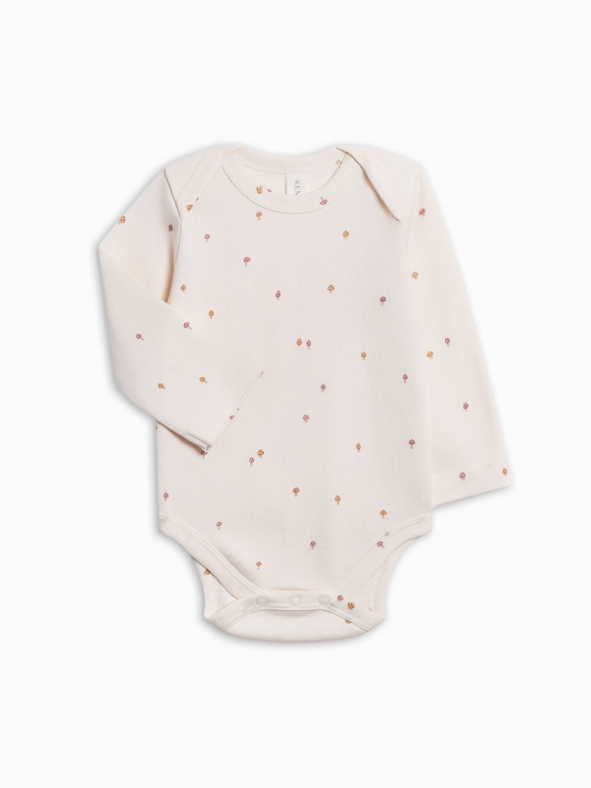 River Bodysuit - Mushroom Baby : One Pieces : Bodysuits : Long Sleeves KENDI by Colored Organics River Bodysuit for Babies | Colored Organics®