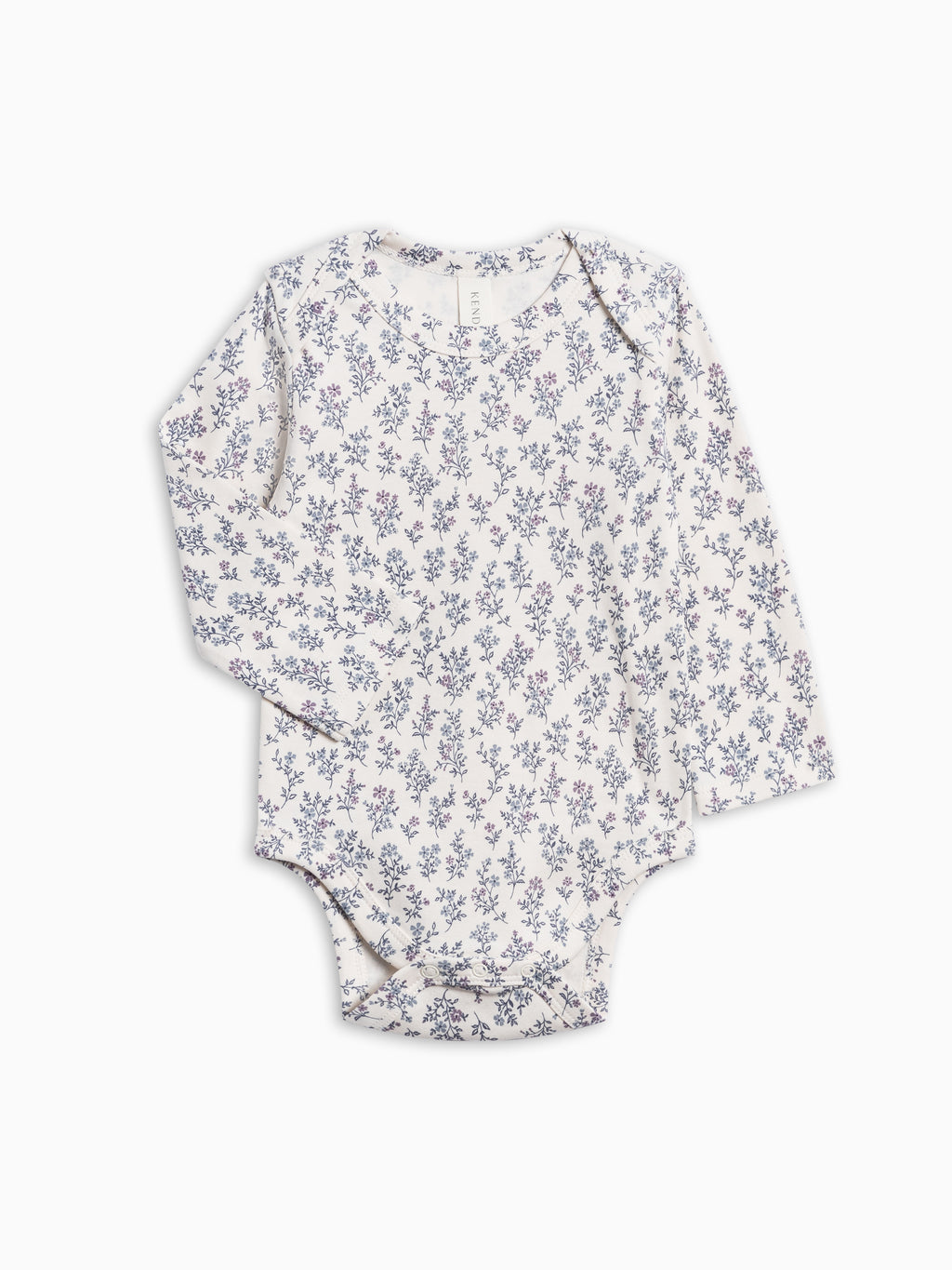 River Bodysuit - Winona Floral Baby : One Pieces : Bodysuits : Long Sleeves KENDI by Colored Organics River Bodysuit for Babies | Colored Organics®
