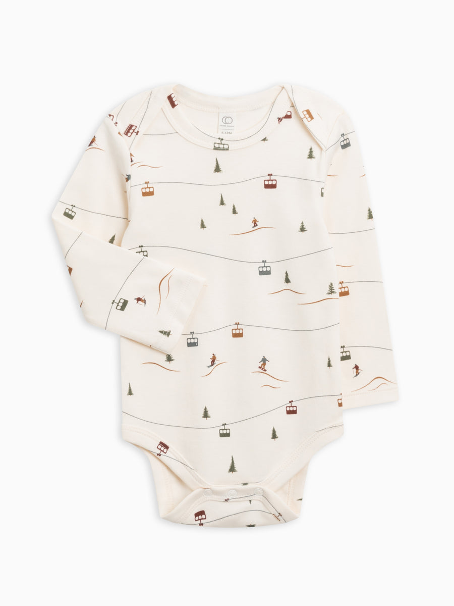 River Bodysuit Baby : Bodysuits : Long Sleeves Colored Organics Organic Cotton River Long Sleeve Bodysuit for Newborn and Baby - Girl & Boy 