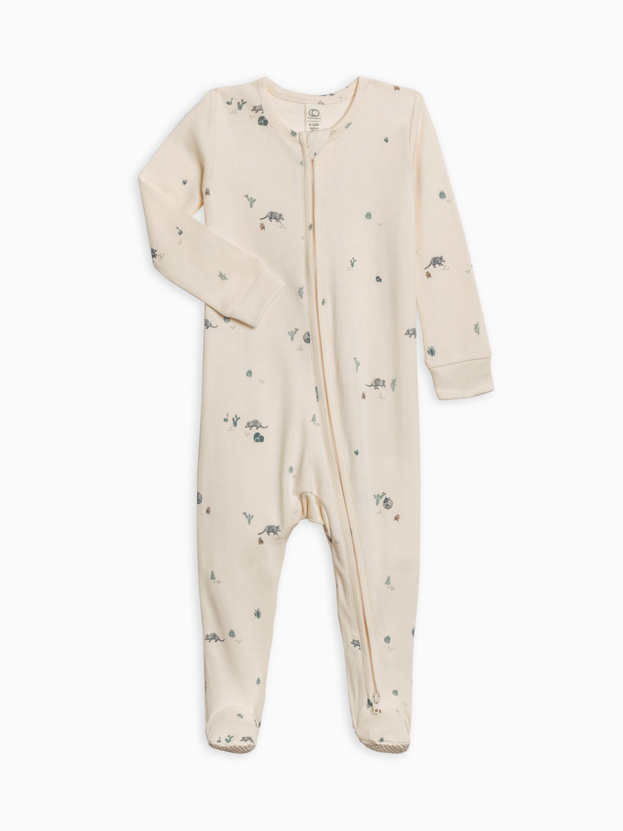 Peyton Zipper Sleeper Baby : One Pieces : Sleepers : Long Sleeves Colored Organics Organic Cotton Peyton Zipper Sleeper for Newborn and Baby - Girl & Boy 