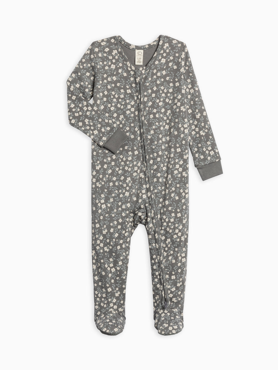 Peyton Zipper Sleeper Baby : One Pieces : Sleepers : Long Sleeves Colored Organics Organic Cotton Peyton Zipper Sleeper for Newborn and Baby - Girl & Boy 