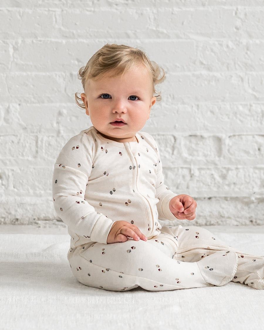Peyton Zipper Sleeper Baby : One Pieces : Sleepers : Long Sleeves Colored Organics Organic Cotton Peyton Zipper Sleeper for Newborn and Baby - Girl & Boy 