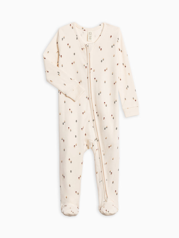 Peyton Zipper Sleeper Sale : Baby : One Pieces : Sleepers : Long Sleeves Colored Organics Peyton Zipper Sleeper for Baby | Colored Organics®
