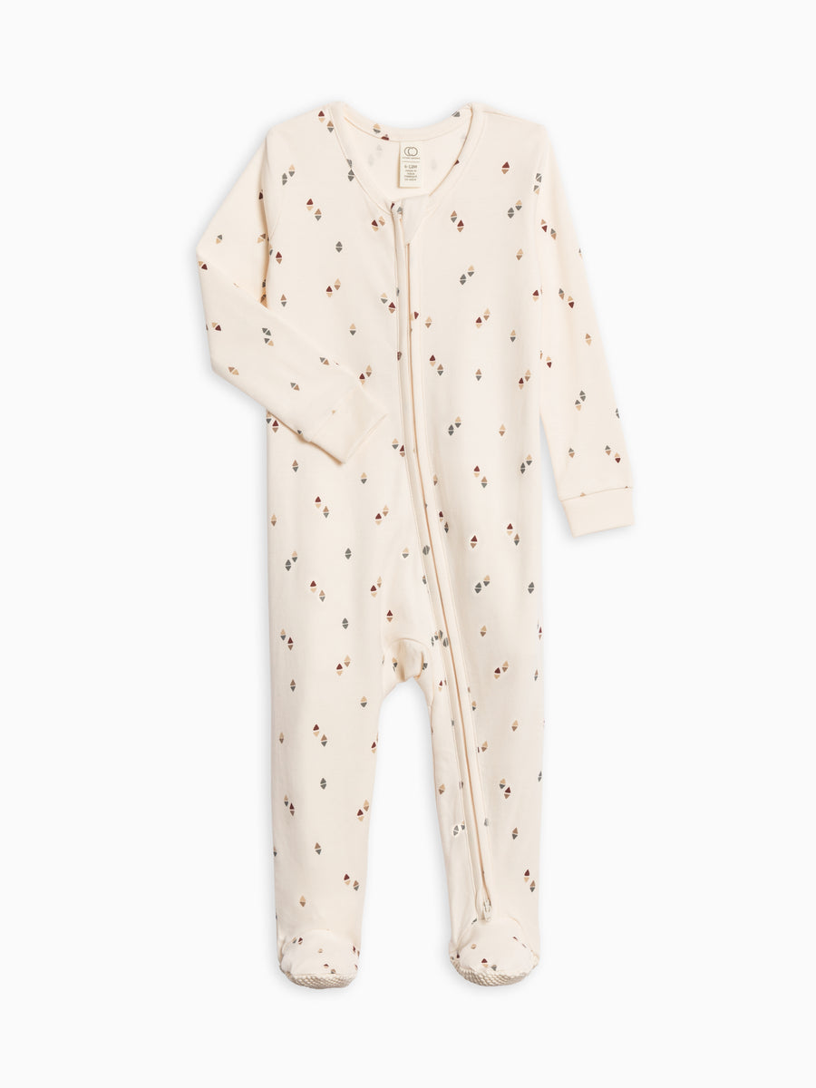 Peyton Zipper Sleeper Baby : One Pieces : Sleepers : Long Sleeves Colored Organics Organic Cotton Peyton Zipper Sleeper for Newborn and Baby - Girl & Boy 