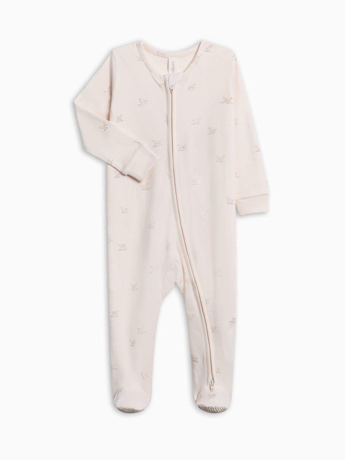 Peyton Zipper Sleeper - Field Dog Baby : One Pieces : Sleepers : Long Sleeves KENDI by Colored Organics Peyton Zipper Sleeper for Baby | Colored Organics®