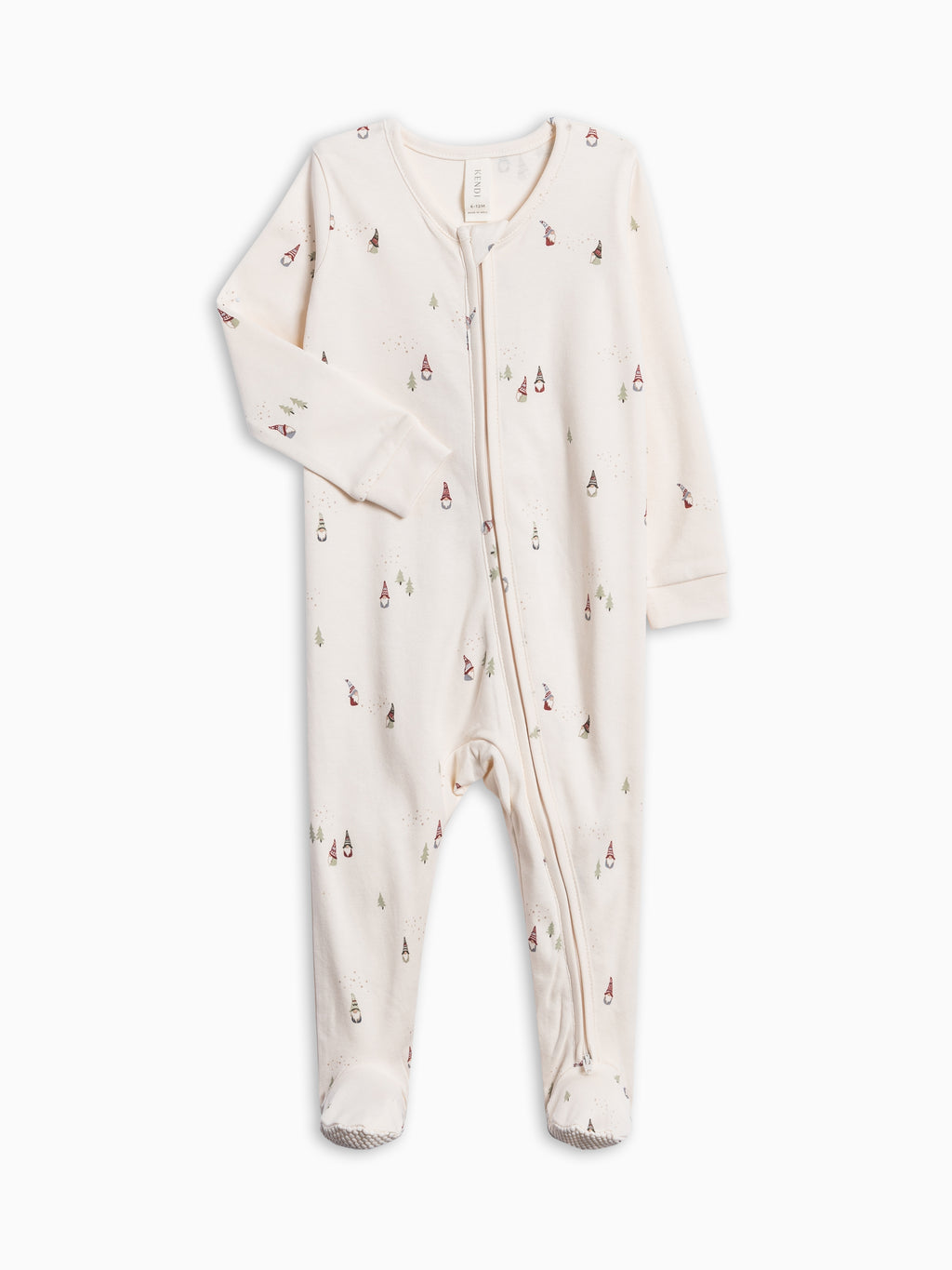 Peyton Zipper Sleeper - Snowbound  KENDI by Colored Organics Peyton Zipper Sleeper - Snowbound | Colored Organics®