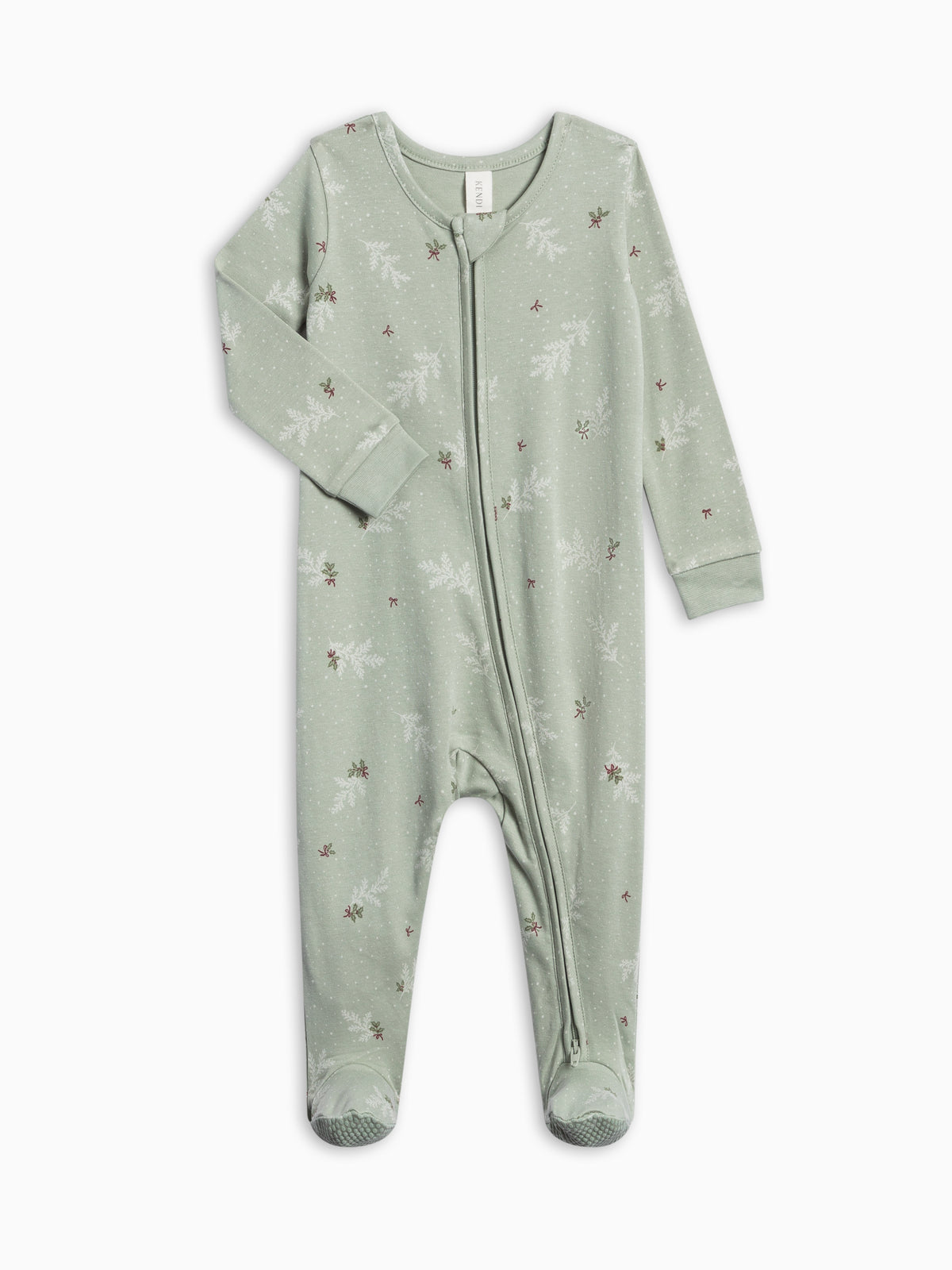 Peyton Zipper Sleeper - Snowbound  KENDI by Colored Organics Peyton Zipper Sleeper - Snowbound | Colored Organics®