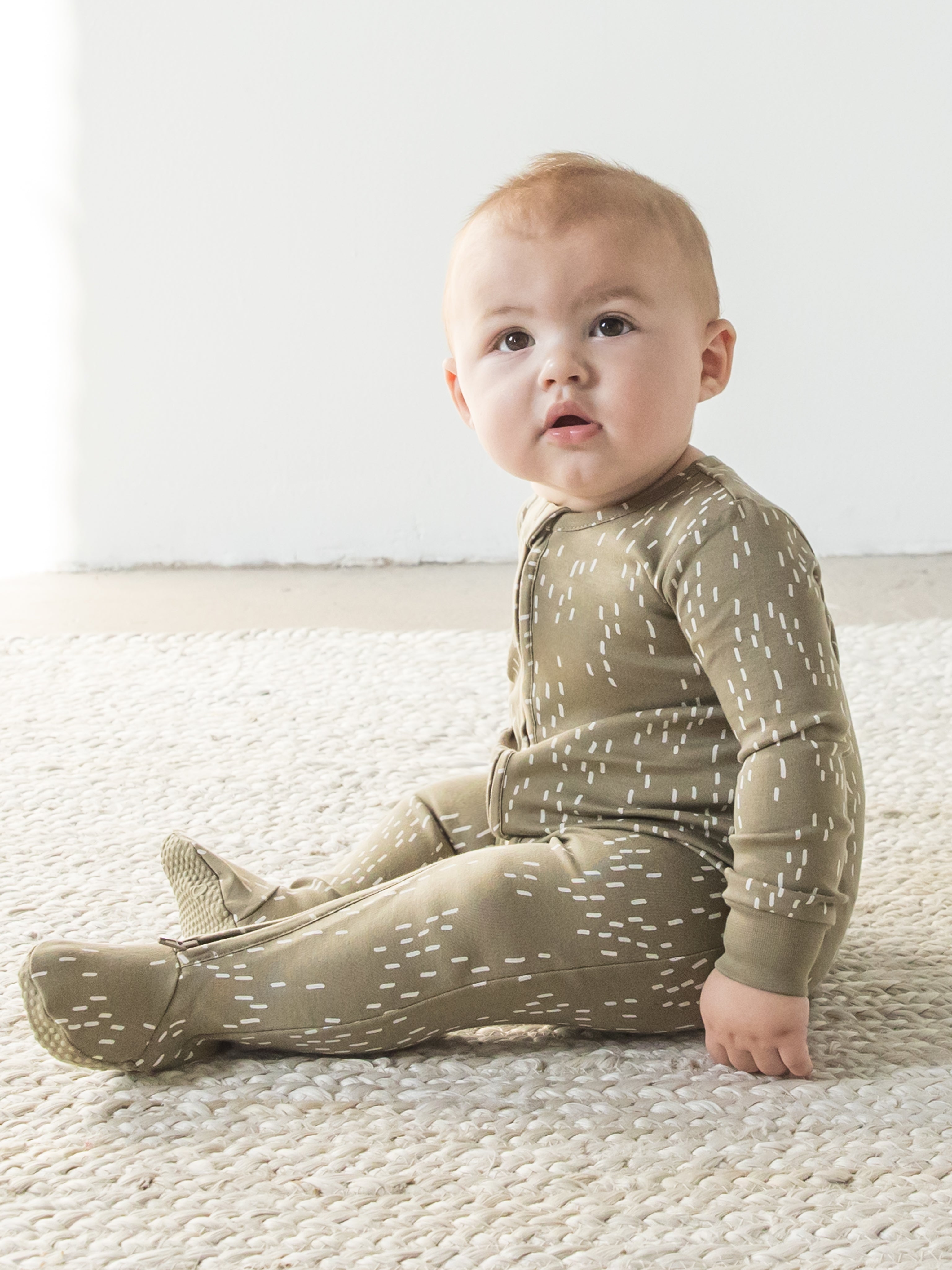 Organic Cotton Peyton Zipper Sleeper for Newborn and Baby Girl & Boy