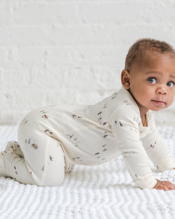 Peyton Zipper Sleeper Sale : Baby : One Pieces : Sleepers : Long Sleeves Colored Organics Peyton Zipper Sleeper for Baby | Colored Organics®