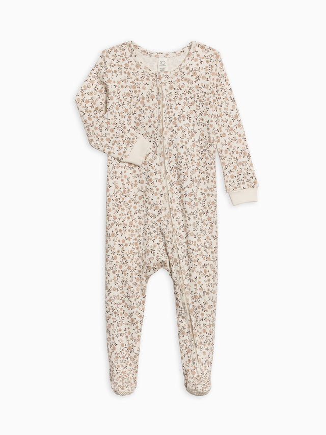 Peyton Zipper Sleeper Baby : One Pieces : Sleepers : Long Sleeves Colored Organics Organic Cotton Peyton Zipper Sleeper for Newborn and Baby - Girl & Boy 