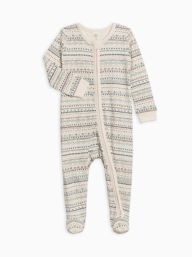 Peyton Zipper Sleeper Baby : One Pieces : Sleepers : Long Sleeves Colored Organics Organic Cotton Peyton Zipper Sleeper for Newborn and Baby - Girl & Boy 